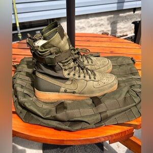 Nike Af1 SF Faded Olive With Bag Sz 10.5